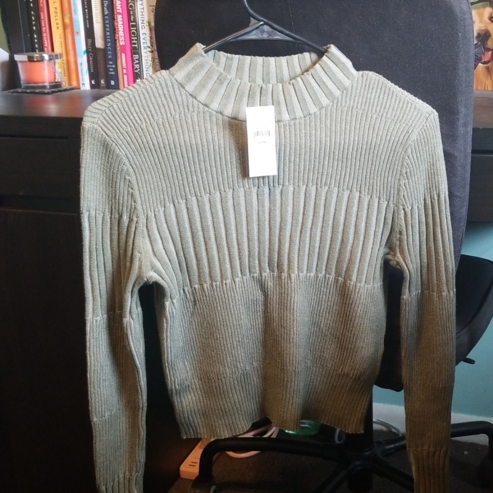 American Eagle olive green long sleeve top